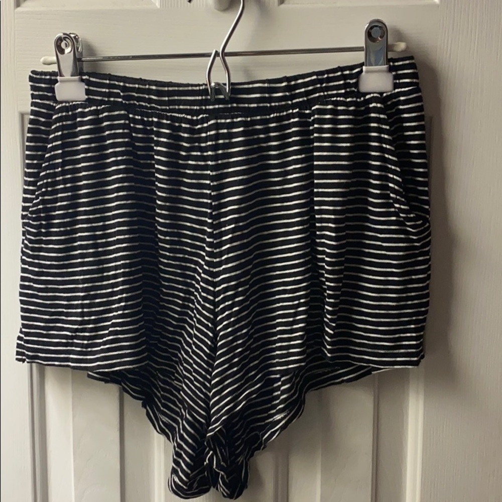 Striped Flowy Shorts